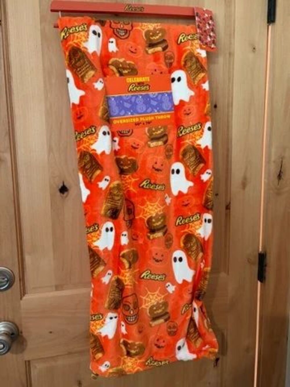 Reese’s Halloween Oversized Plush Throw Blanket 50" x 70" NWT
